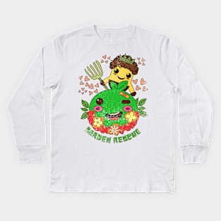 Gardening - Garden Rescue, worn Kids Long Sleeve T-Shirt